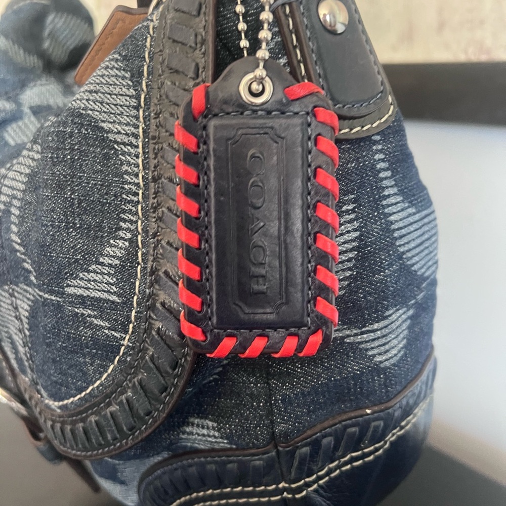Coach Signature Poppy Hobo Denim Bag 2011 - Picture 4 of 12
